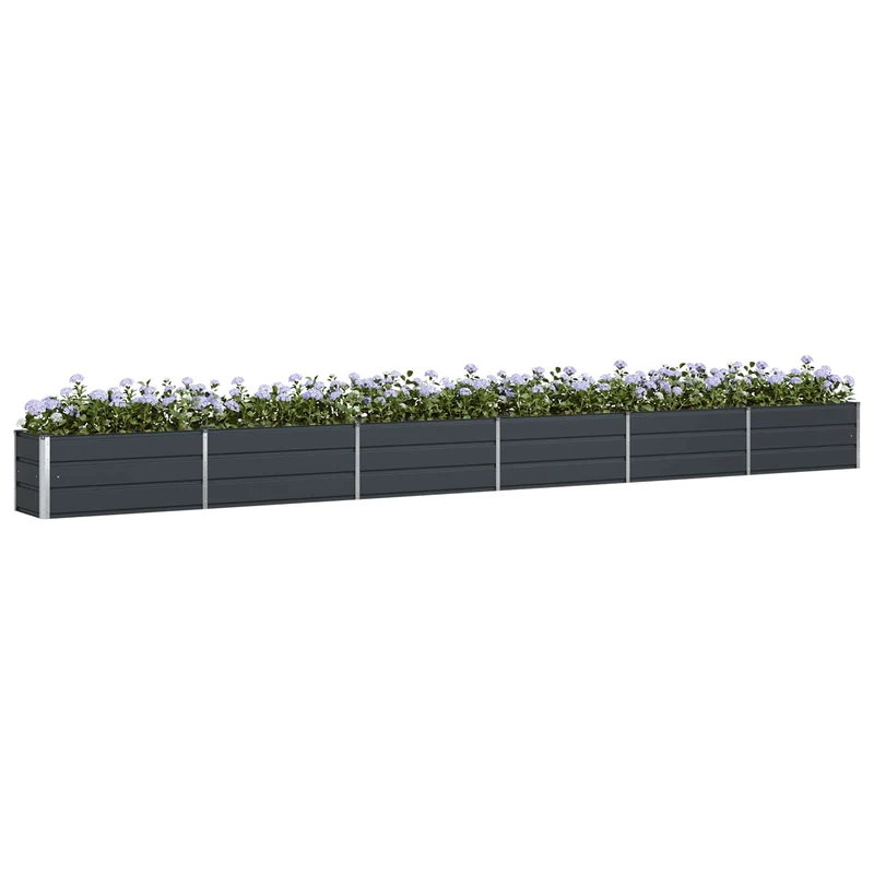 Jardinera Antracita 580 X 50 X 45 Cm Acero Galvanizado