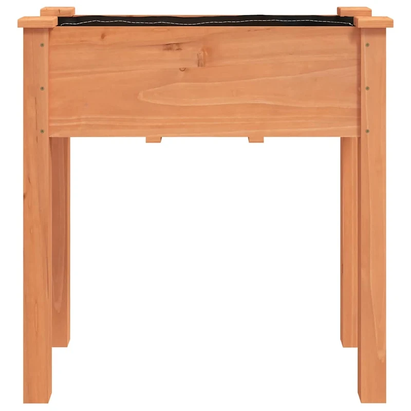 Jardinera Con Forro Interior Madera Abeto Marrón 71x37x76 Cm