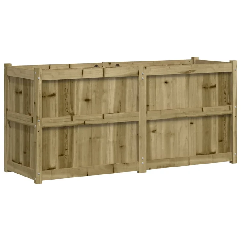 Jardinera De Madera De Pino Impregnada 150x50x70 Cm