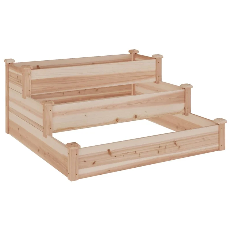 Jardinera Arriate Madera Maciza Abeto 120x120x56 Cm
