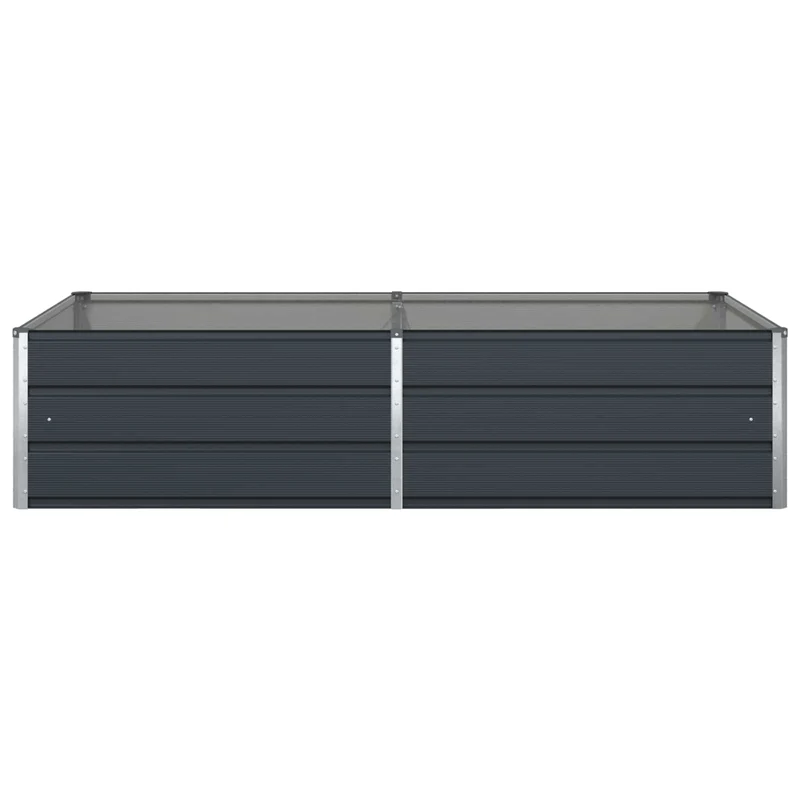 Jardinera Gris Antracita 195 X 100 X 45 Cm Acero Galvanizado