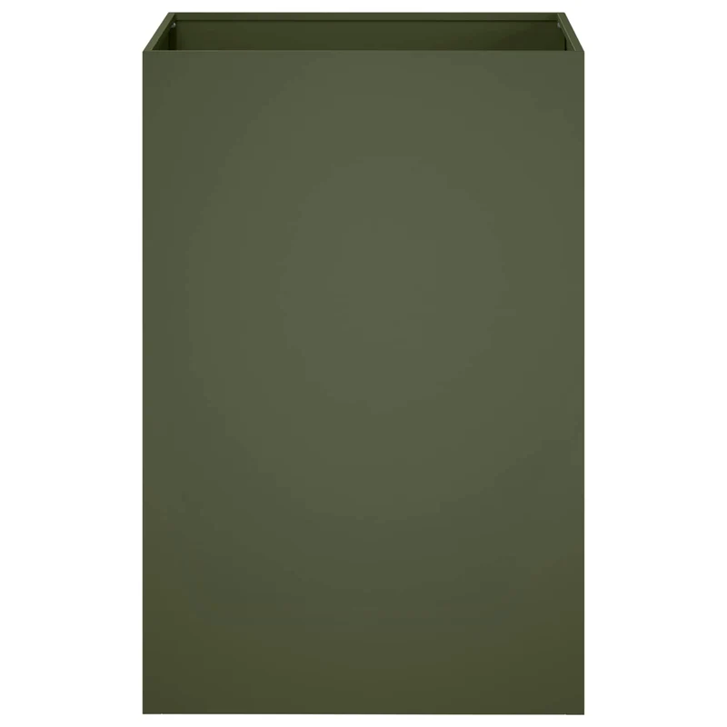 Macetero De Jardín 2 Uds. Verde Oliva 50 X 50 X 75 Cm