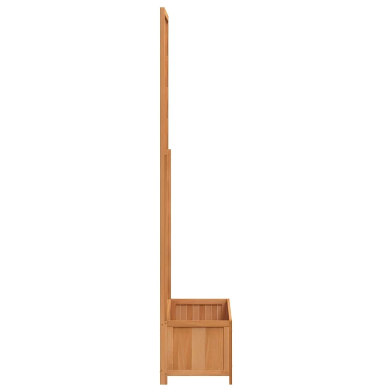 Jardinera Con Enrejado Marrón 90x35x180 Cm Madera Maciza De Abeto