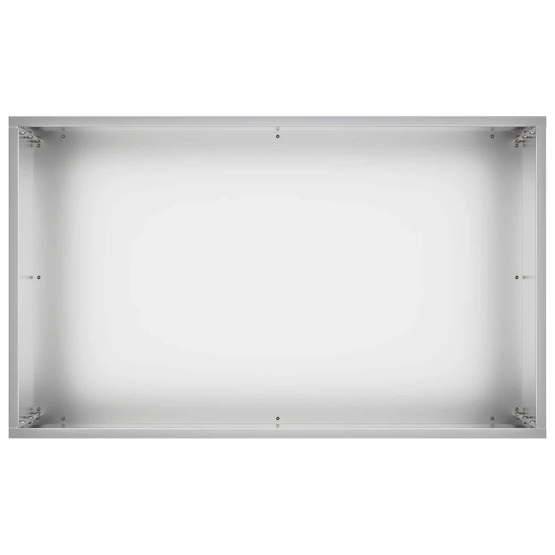 Macetero De Jardín Plateado 50 X 30 X 40 Cm Acero Galvanizado