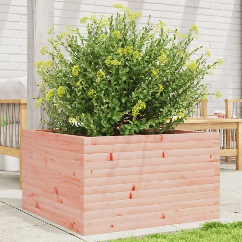 Jardinera Madera Maciza De Abeto Douglas 80x80x45,5 Cm