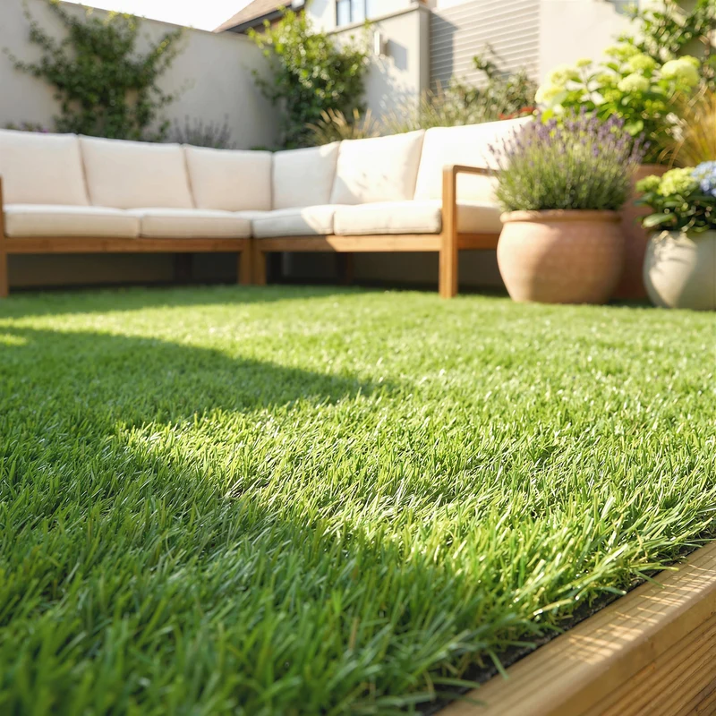 Outsunny Césped Artificial de 22 Piezas, Alfombra Césped Artificial 30x30 cm, con Altura de Hierba 25 mm, Drenaje Automático, para Jardín, Terraza, Patio, Balcón, Verde