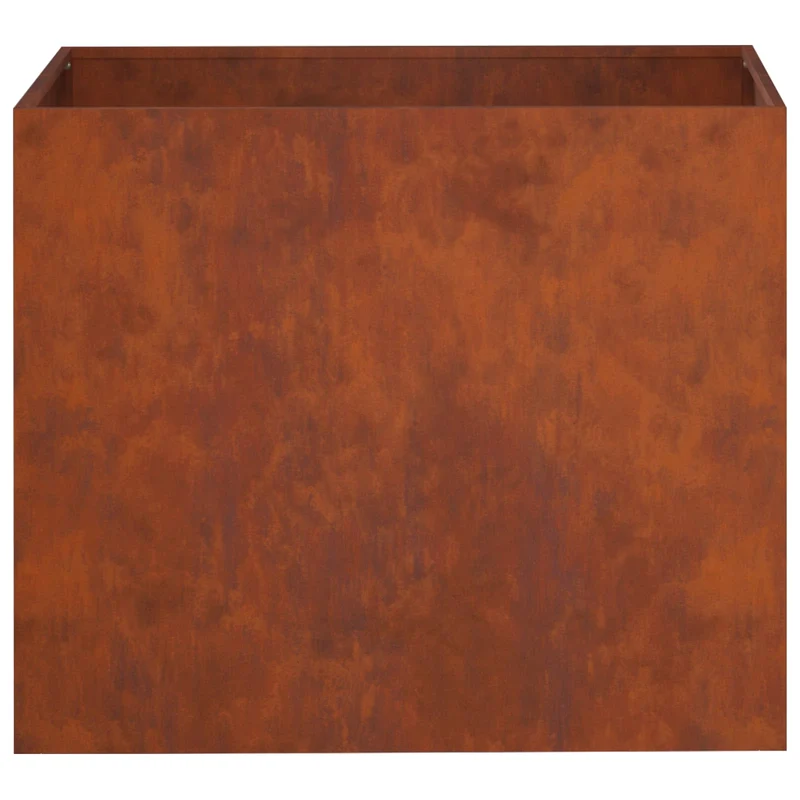 Macetero De Jardín Oxidado 60 X 40 X 50 Cm Acero Oxidado