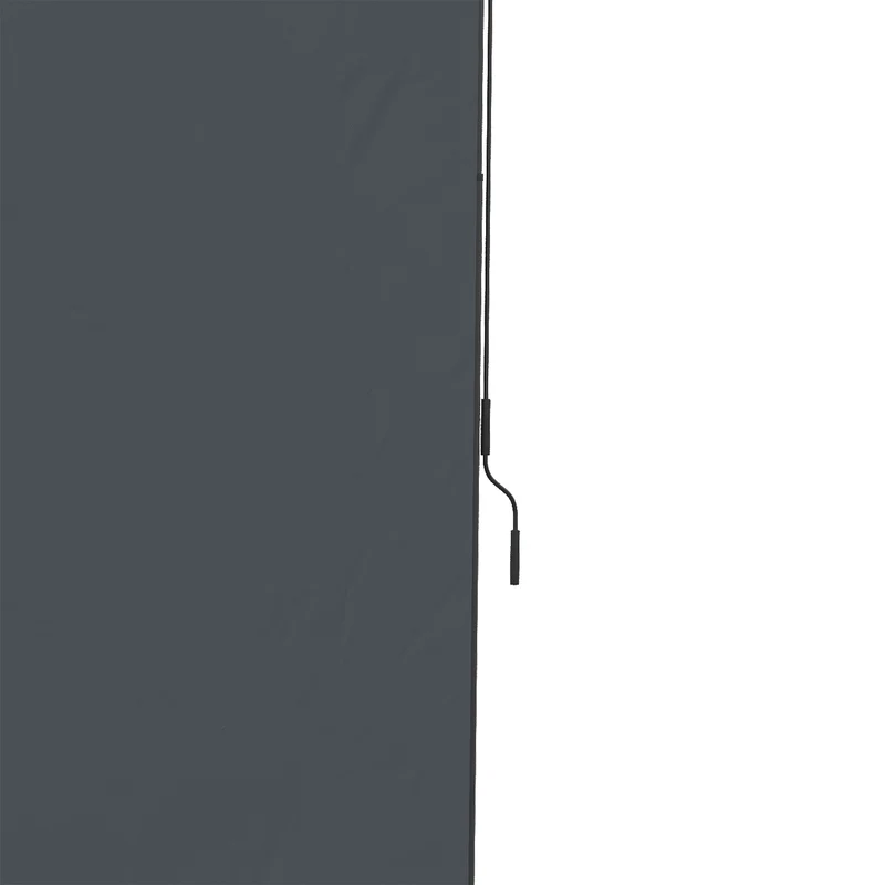Outsunny Toldo Vertical Exterior 200x305 cm, Pantalla de Privacidad Enrollable, Toldo Lateral Ajustable con Manivela, Protección UV 40+ e Impermeable, Sin Taladro, para Balcón, Jardín, Gris