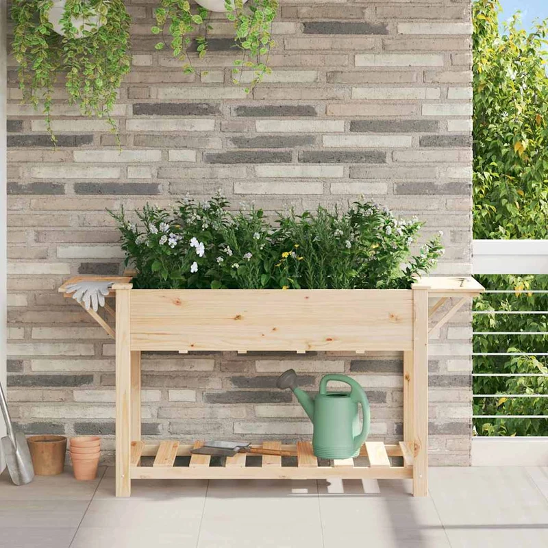 Macetero De Jardín Beige 155 X 59 X 76,5 Cm