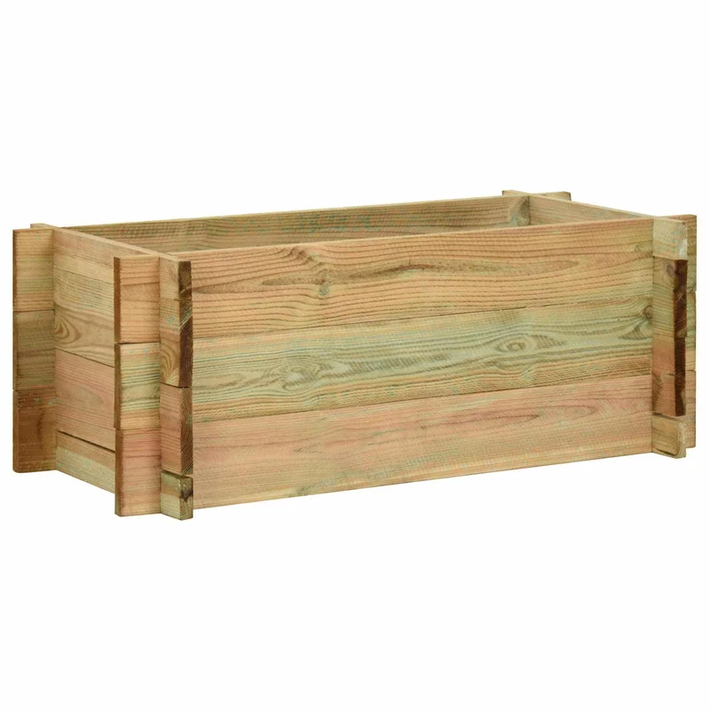 Cama Elevada De Verduras Para Jardín Verde 120 X 80 X 32 Cm