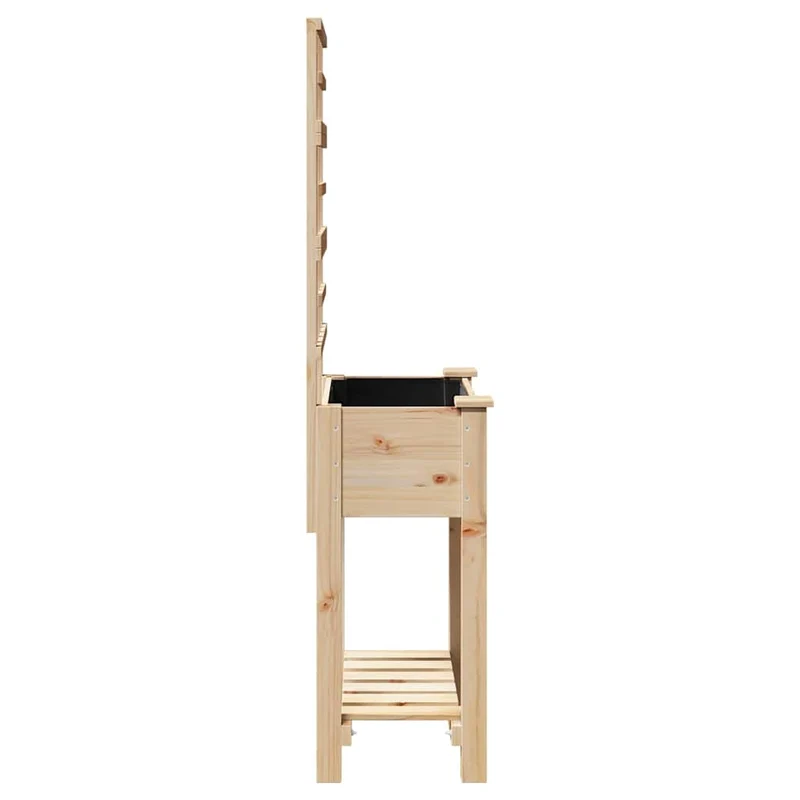Macetero De Jardín Beige 71 X 38 X 152 Cm Madera De Pino Sólido