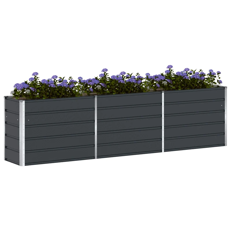 Jardinera Antracita 290 X 50 X 75 Cm Acero Galvanizado