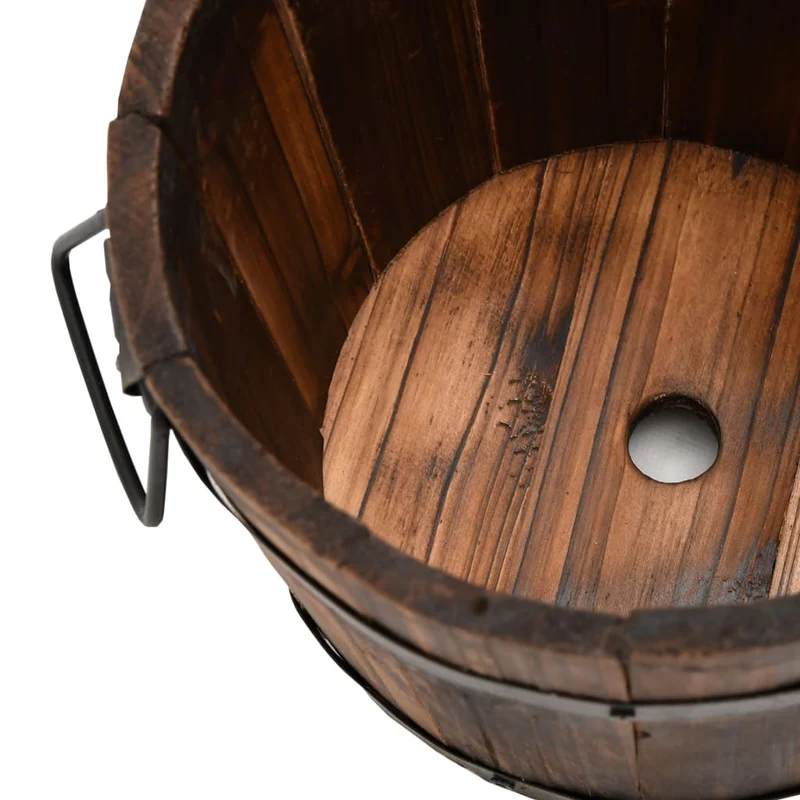 Juego De Maceteros Cubo De Madera 3 Piezas Madera Maciza Abeto