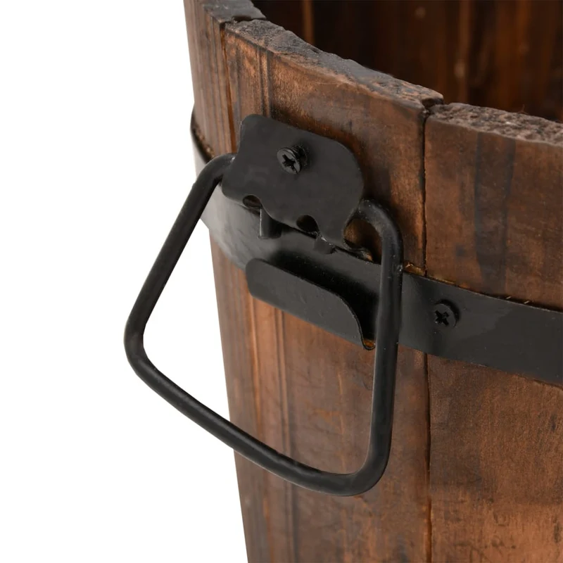 Juego De Maceteros Cubo De Madera 3 Piezas Madera Maciza Abeto