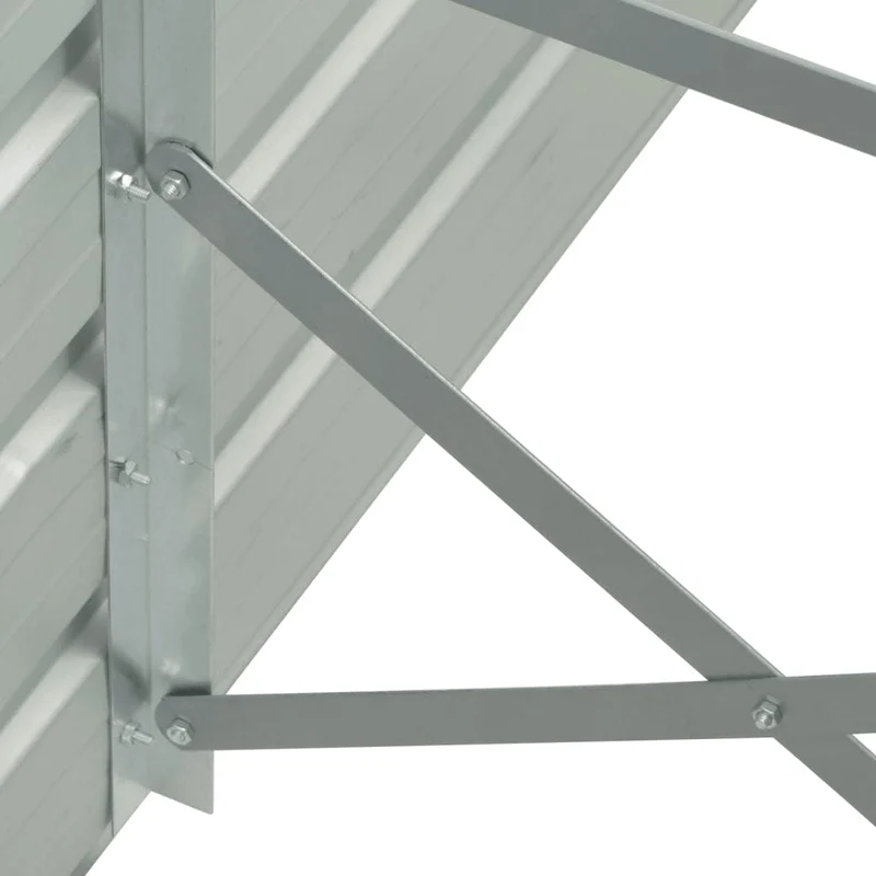 Arriate De Acero Galvanizado Marrón 400x80x45 Cm