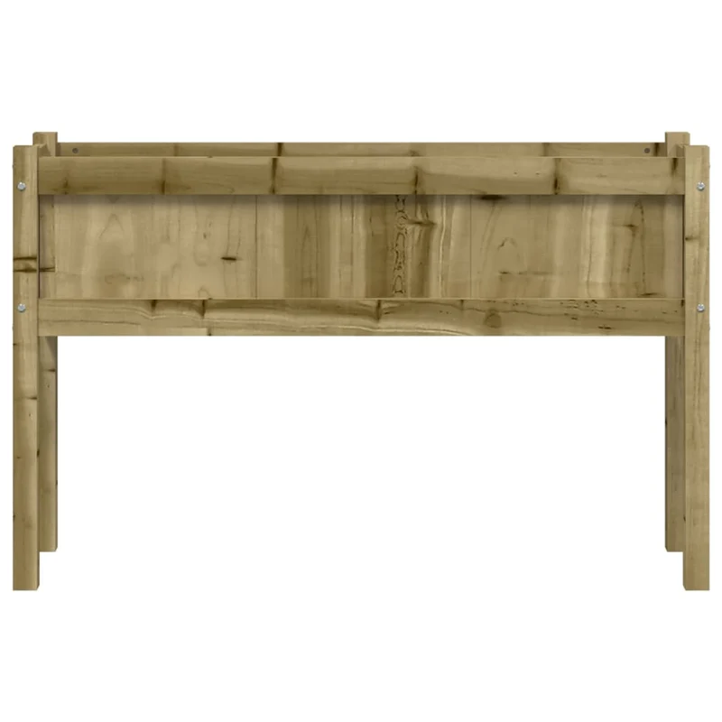 Jardinera Con Patas Madera De Pino Impregnada 110x31x70 Cm