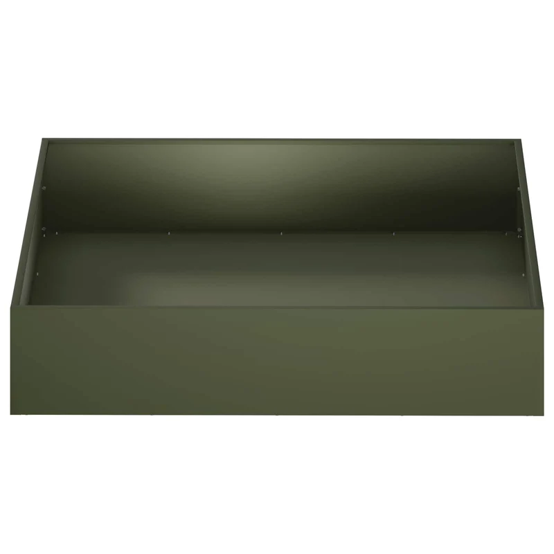 Macetero De Jardín Verde Oliva 80 X 80 X 20 Cm