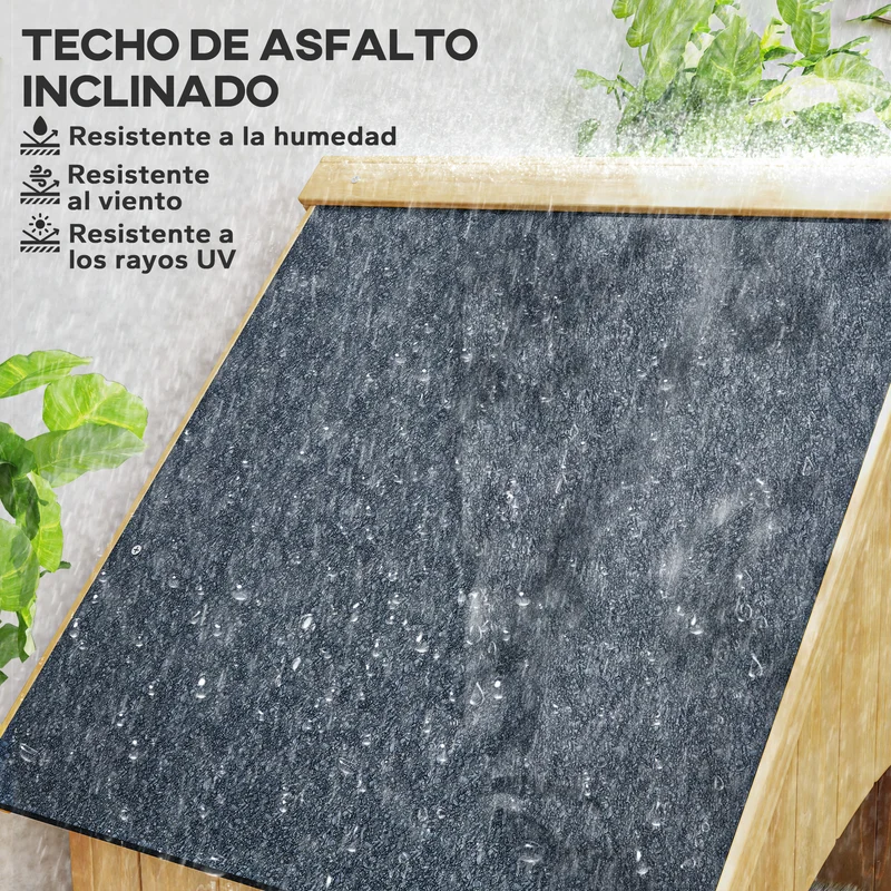 Outsunny Caseta Jardín Exterior de Madera 77,5x54,2x179,5 cm 0,3 m² Cobertizo Jardín Exterior Armario para Almacenaje de Herramientas con 3 Estantes y 2 Puertas con Cerrojo para Patio Terraza Natural