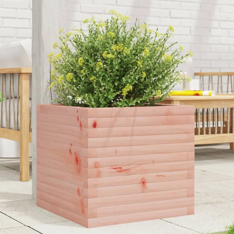 Jardinera Madera Maciza De Abeto Douglas 50x50x45,5 Cm