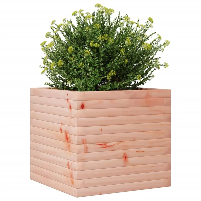 Jardinera Madera Maciza De Abeto Douglas 50x50x45,5 Cm