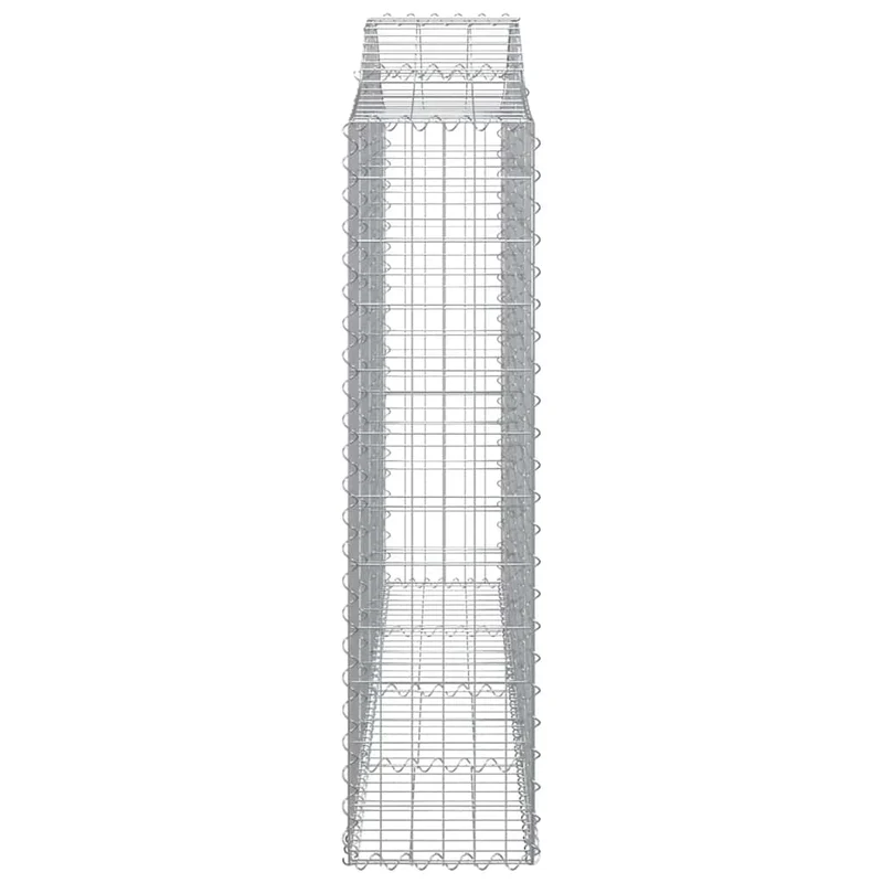 Cestas De Gaviones 2 Uds Forma De Arco Hierro 200x30x120/140cm