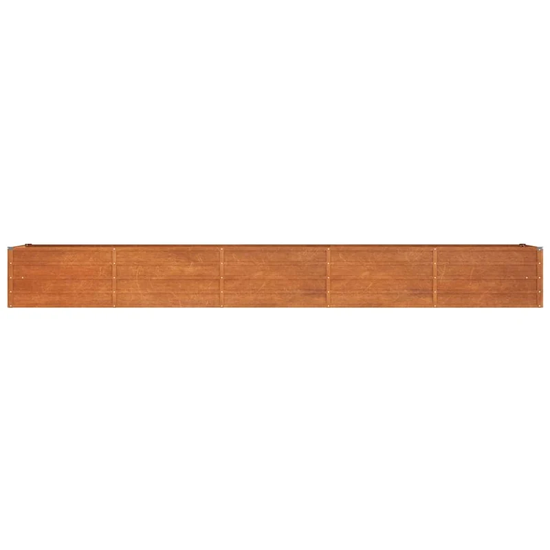 Arriate Oxidado De Acero Corten 400x80x45 Cm