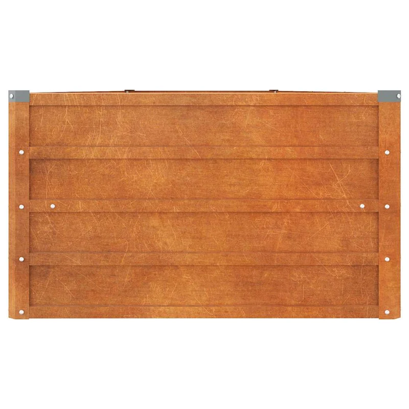 Arriate Oxidado De Acero Corten 400x80x45 Cm