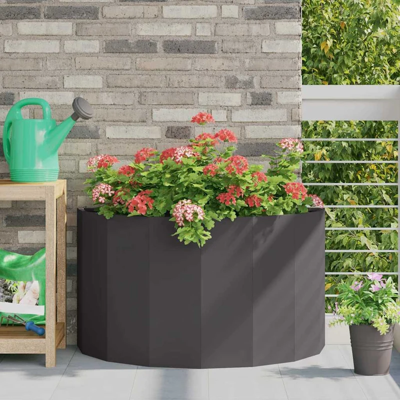 Jardinera Negro 90 X 45 X 50 Cm Acero