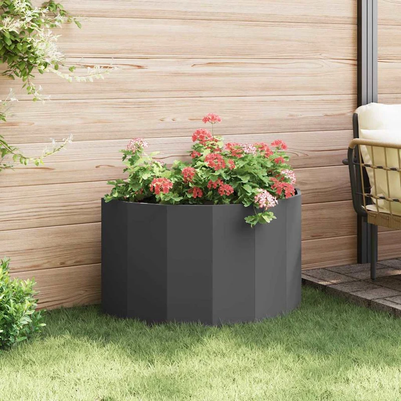 Jardinera Negro 90 X 45 X 50 Cm Acero