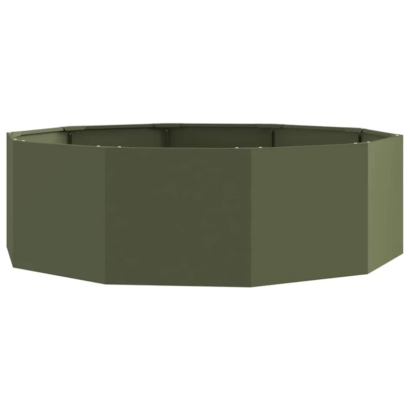 Jardinera Verde Oliva 120 X 120 X 35 Cm Acero