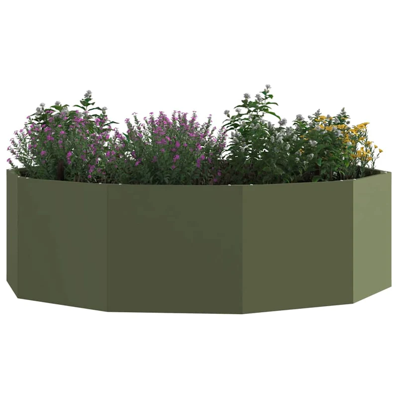 Jardinera Verde Oliva 120 X 120 X 35 Cm Acero
