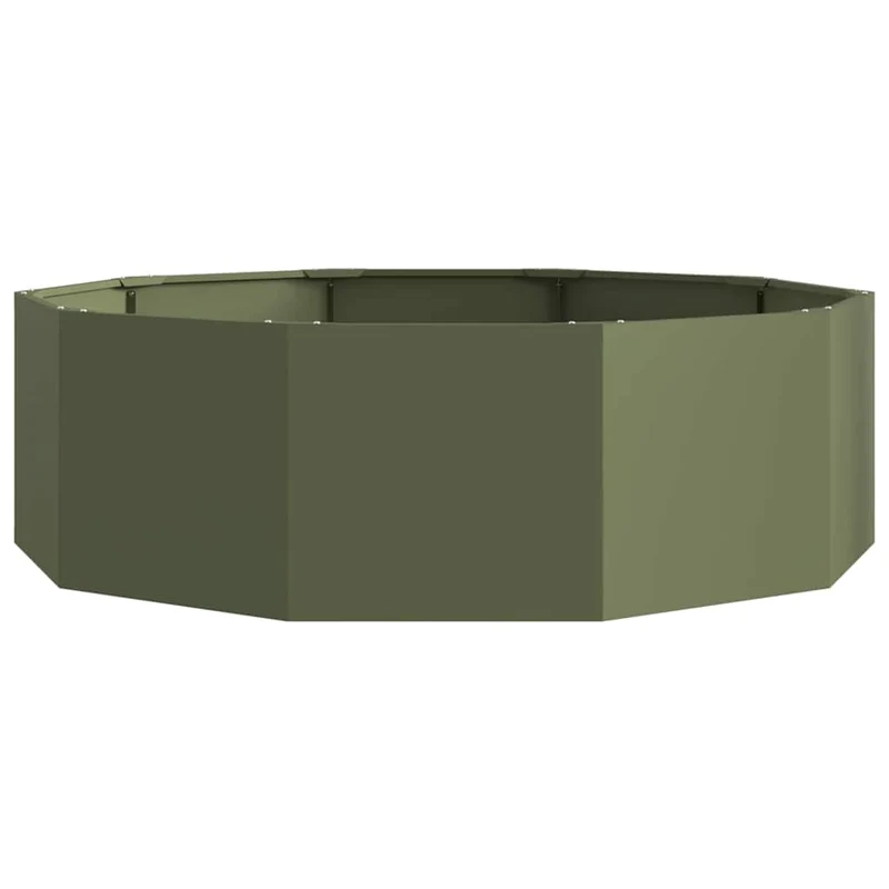 Jardinera Verde Oliva 120 X 120 X 35 Cm Acero