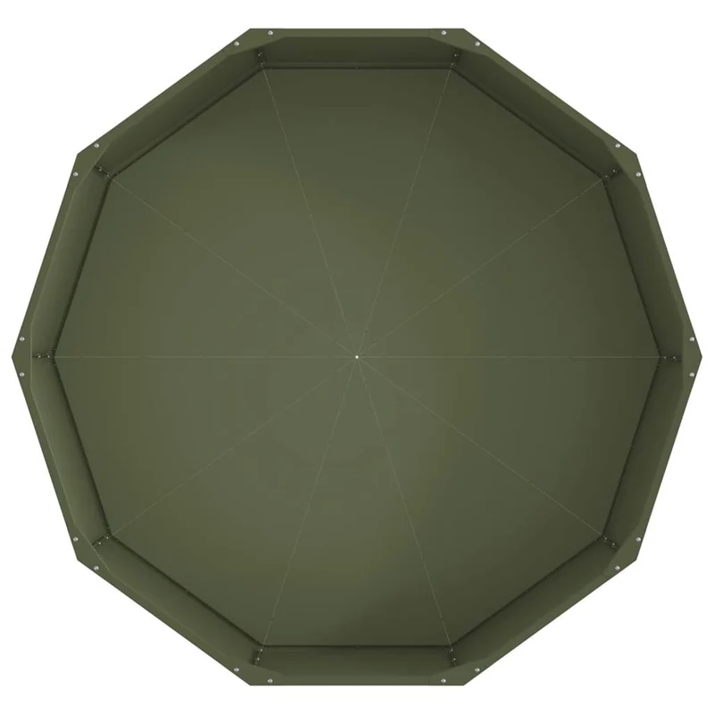 Jardinera Verde Oliva 120 X 120 X 35 Cm Acero