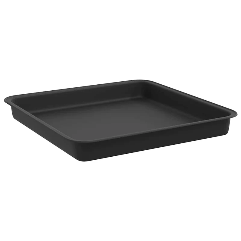 Bandeja Cuadrada Para Flores 6 Uds. Negro 18 X 18 X 2 Cm