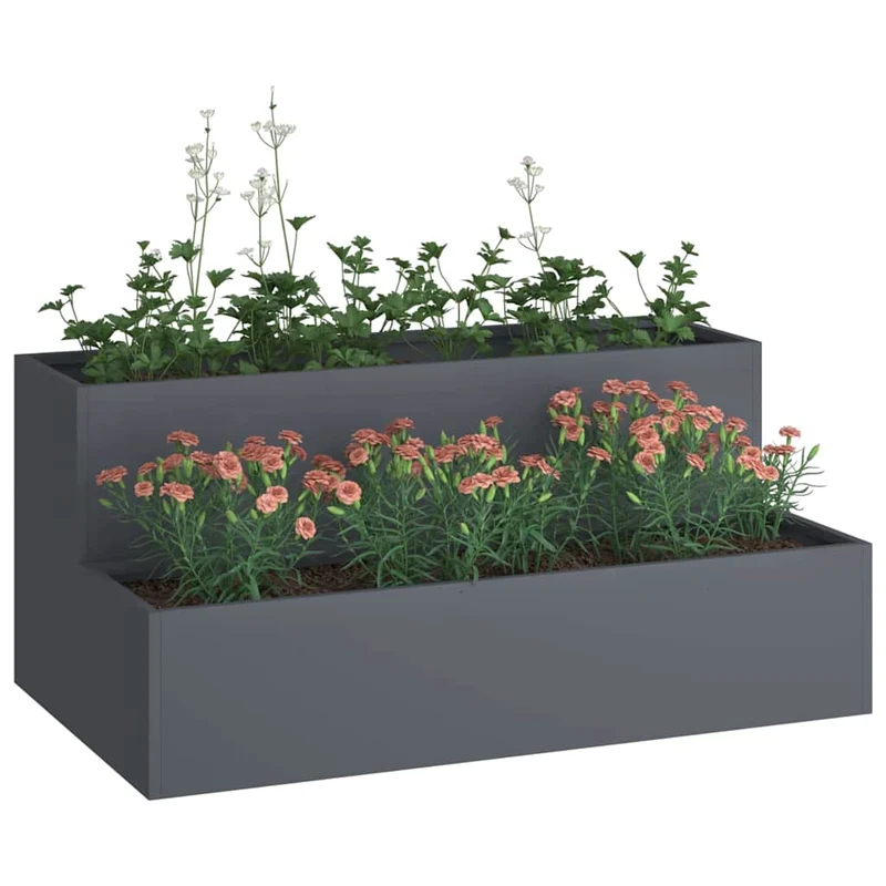 Macetero De Jardín Antracita 100 X 60 X 45 Cm