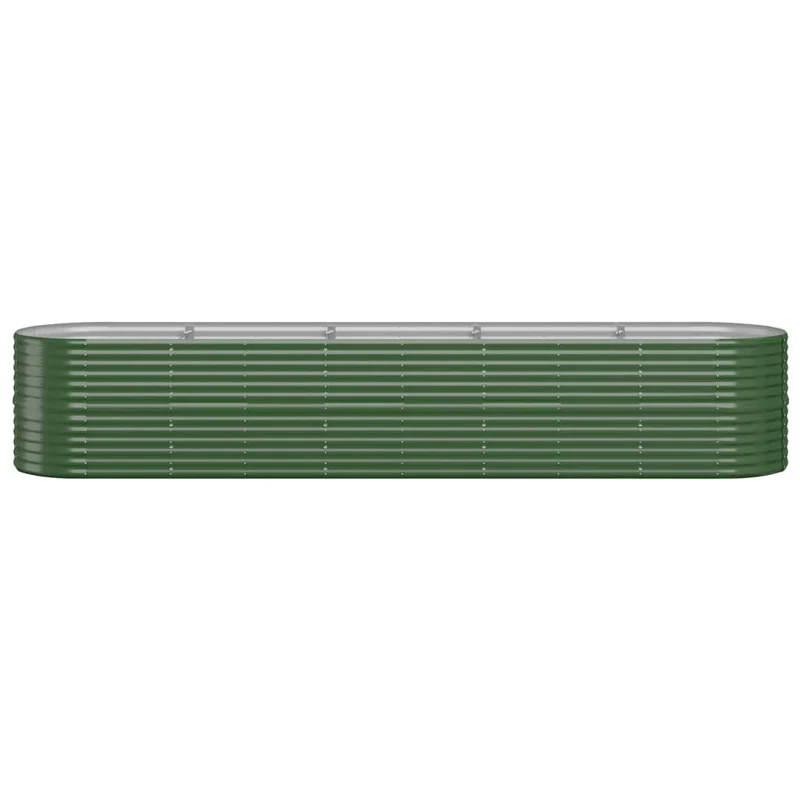 Jardinera Arriate Acero Galvanizado Verde 368x80x68 Cm