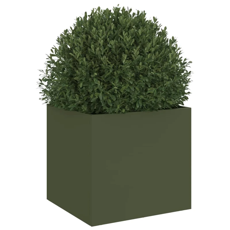 Jardinera Acero Verde Oliva 32x30x29 Cm