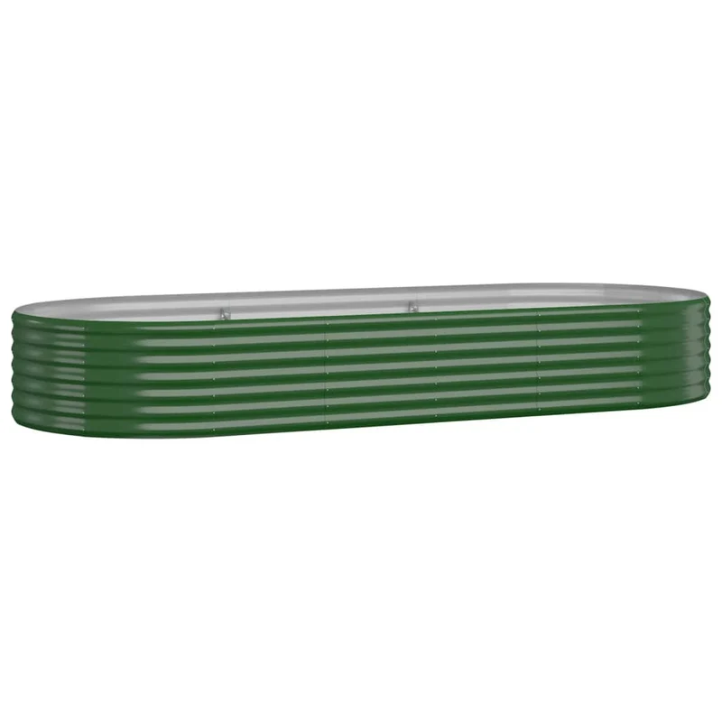 Jardinera Arriate Acero Galvanizado Verde 249x100x36 Cm