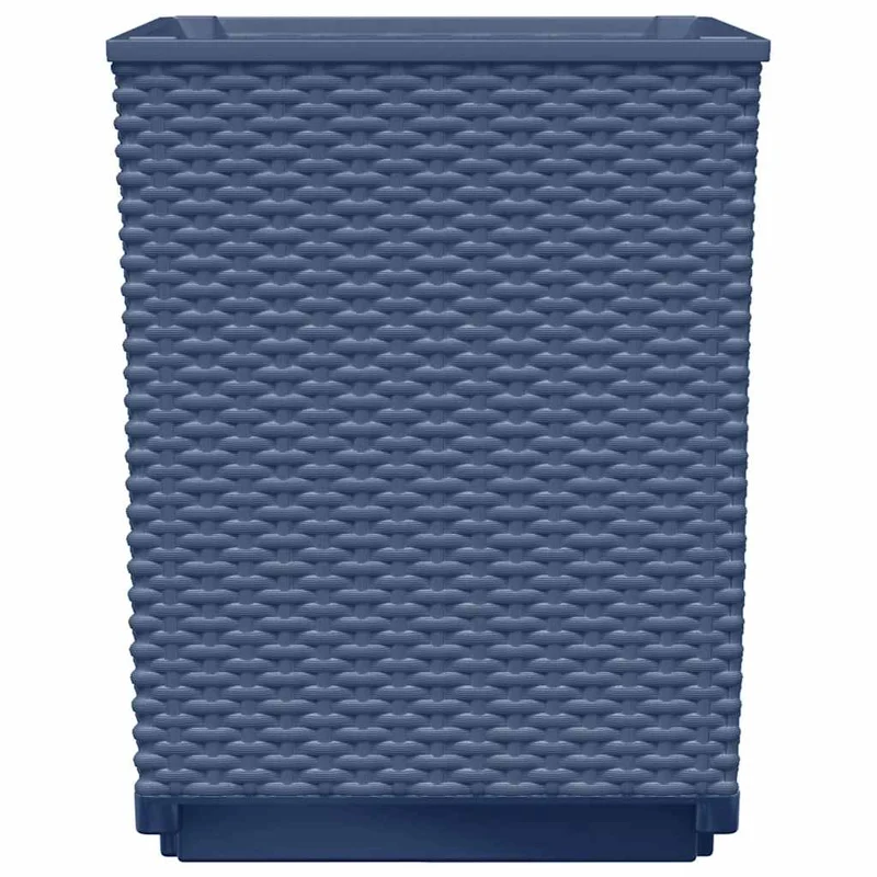 Jardineras 2 Uds Polipropileno Azul Gris 30x30x37 Cm