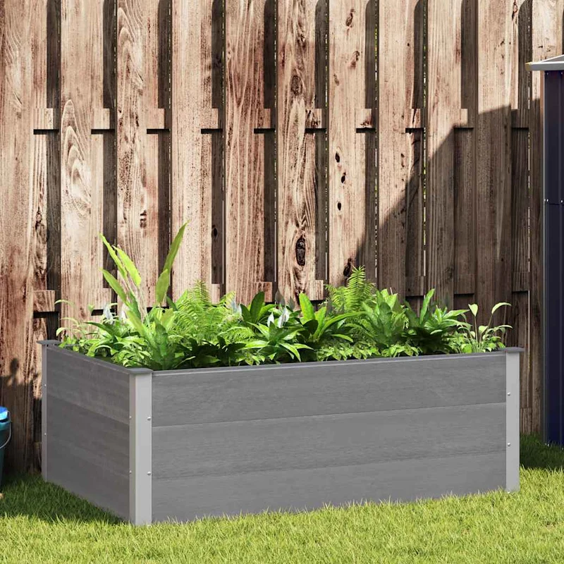 Arriate De Wpc Gris 150x100x54 Cm