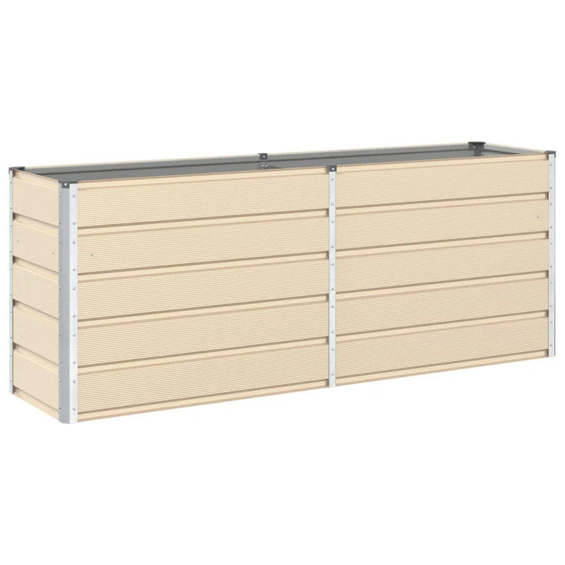 Jardinera Marfil 195 X 50 X 75 Cm Acero Galvanizado