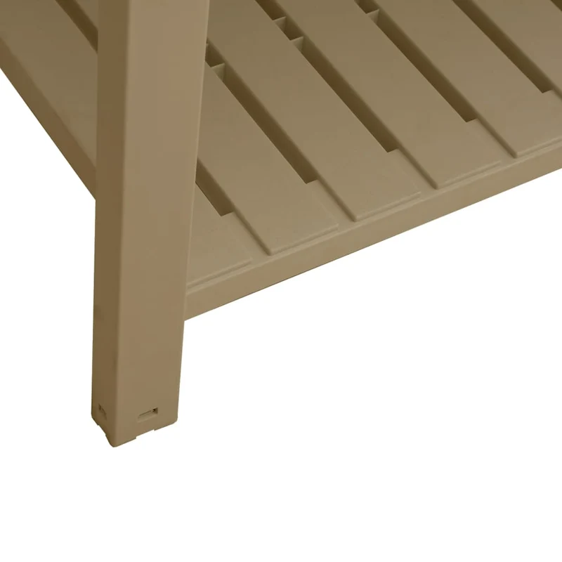 Jardinera Alta Polipropileno Marrón Claro 110x45x79 Cm