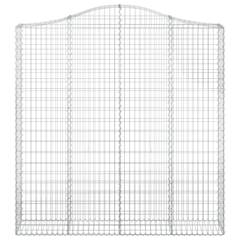 Cestas De Gaviones 2 Uds Forma De Arco Hierro 200x30x200/220 Cm