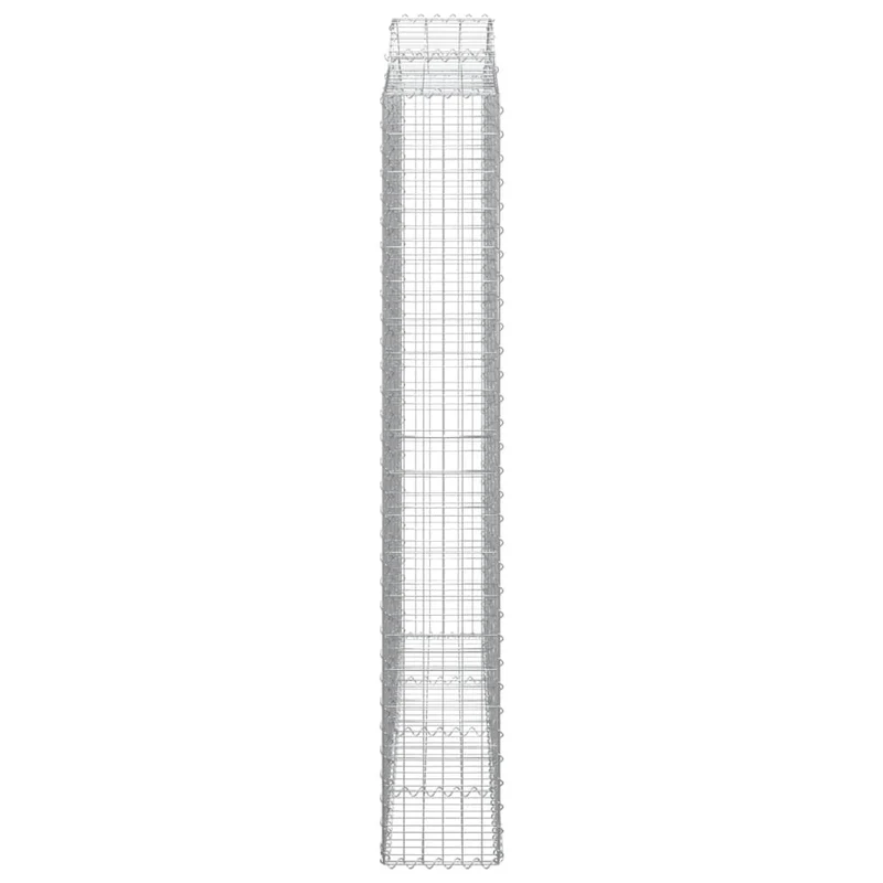 Cestas De Gaviones 2 Uds Forma De Arco Hierro 200x30x200/220 Cm