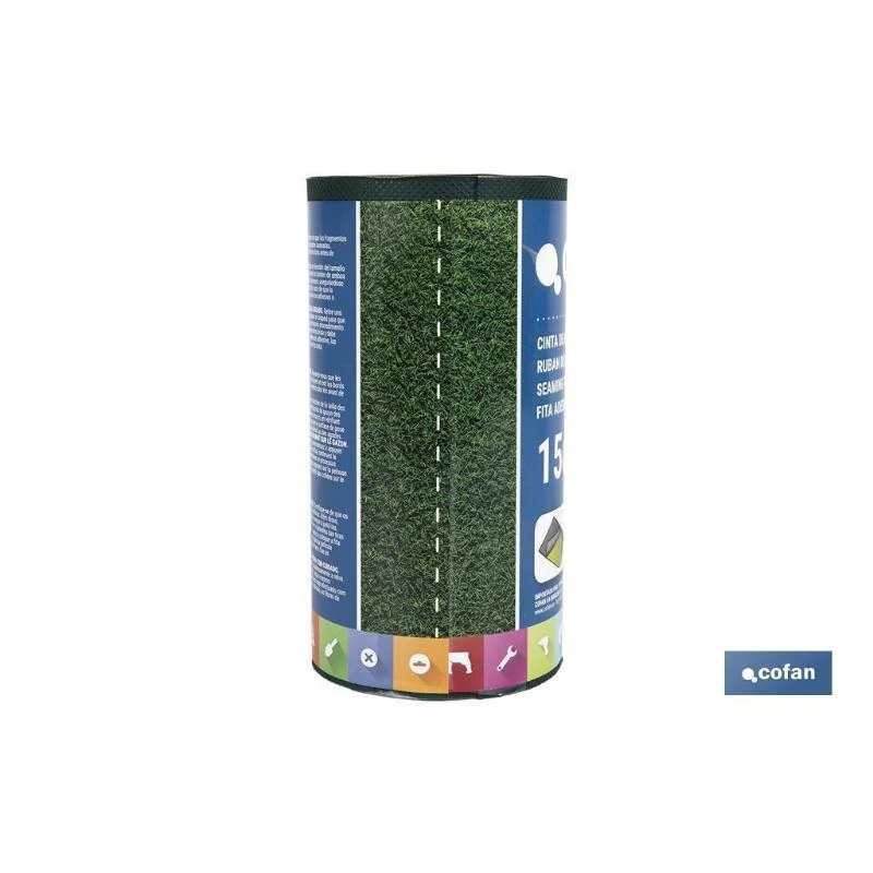 Cinta De Unión Para Césped Artificial Una Cara 15 Cm X 5 M Verde