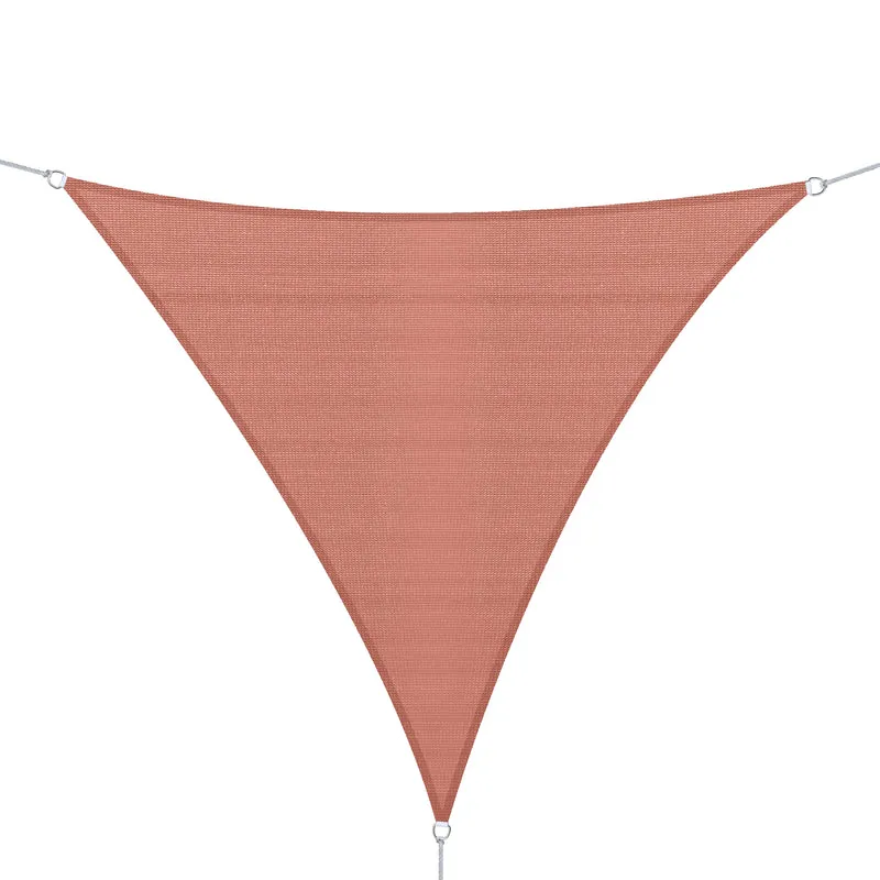 Outsunny - Toldo vela triangulo (varios tamaños y colores), tamaño 3x3x3m, color rojo