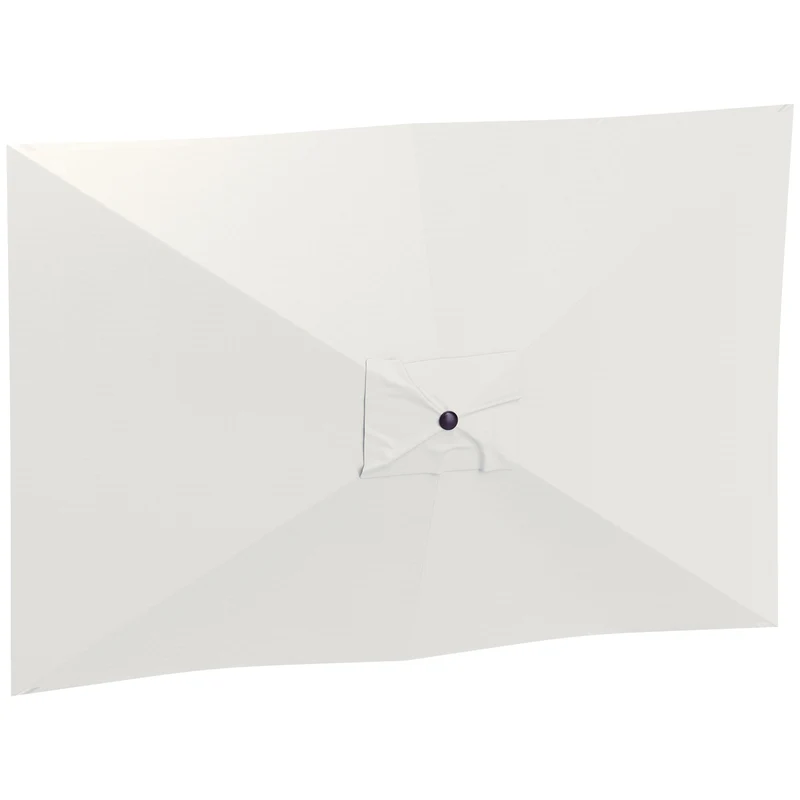 Outsunny Toldo de Recambio de Sombrilla de 3x2 m Toldo de Repuesto para Sombrilla de Patio con Ventilación Superior Protección UV 50+ Cubierta de Repuesto para Parasol para Exteriores Beige