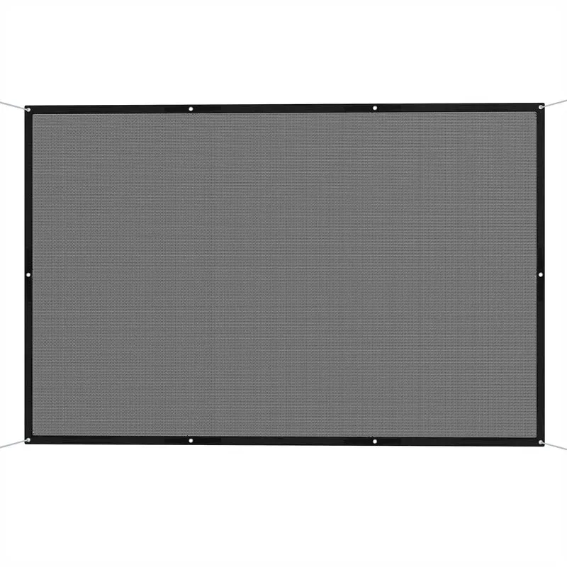Outsunny Toldo Vela de Sombra Rectangular 3x2 m Toldo de Jardín Protección Solar 65% Transpirable y Anticongelante para Patio Terraza Balcón Negro