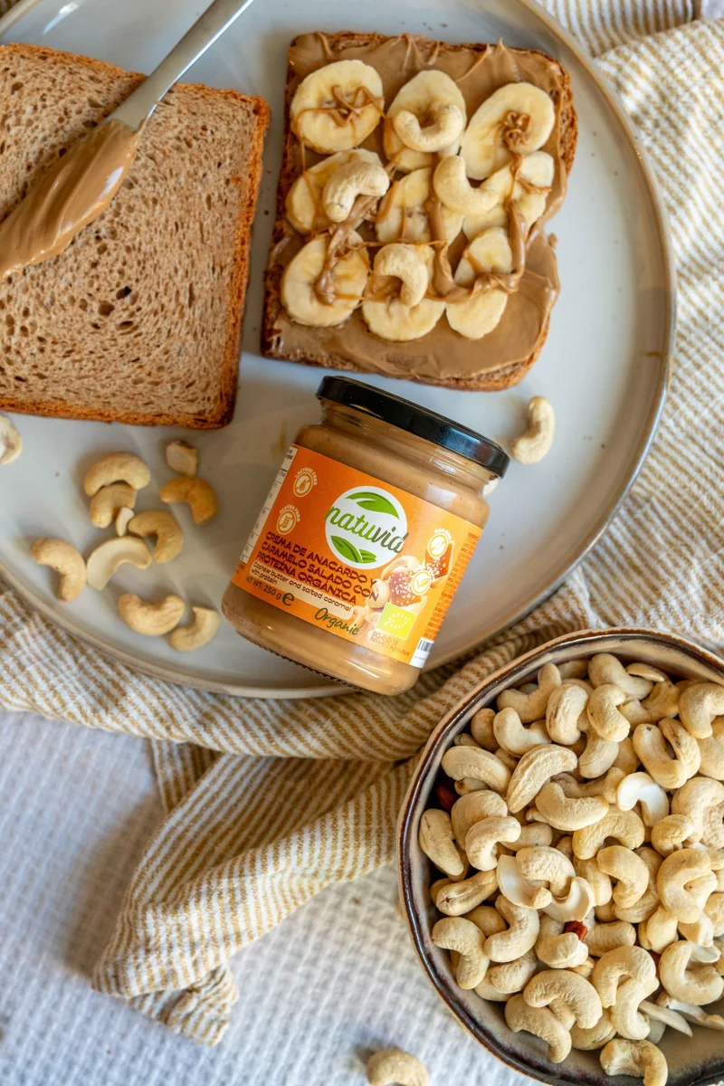 Crema de Anacardo con Coco BIO Natuvid | 250g | 100% Natural | Vegana, Sin Gluten, Sin Lactosa, Sin Aceite de Palma