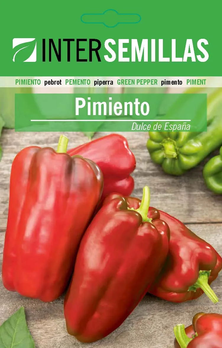Sobre De Semillas Pimiento Dulce De España